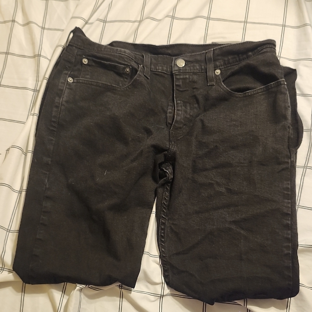 Signature by Levi Strauss Black Straight Leg Jeans